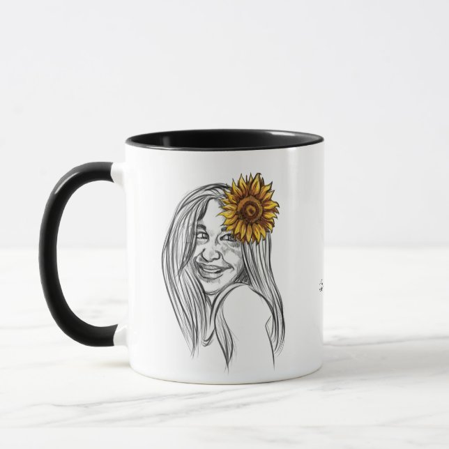Mug Joie de Tournesol pour les Anniversaires de Septem (Gauche)