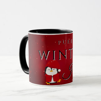 Mug Joie d'hiver pure avec manchot