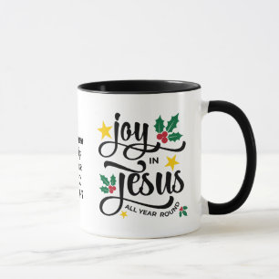 Mug JOIE EN JÉSUS Noël chrétien personnalisé