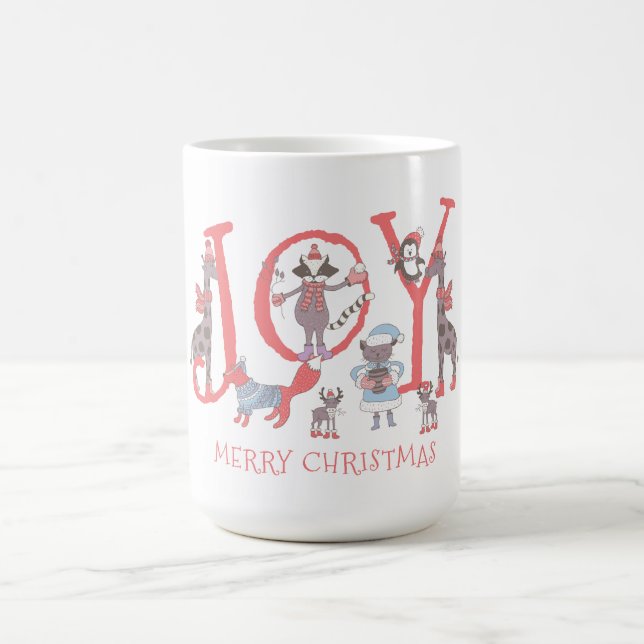 Mug Joie Joyeux Noël  Animaux d'hiver (Centre)