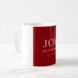 Mug JOIE   Psaume 98:4   Cadeau de Noël
