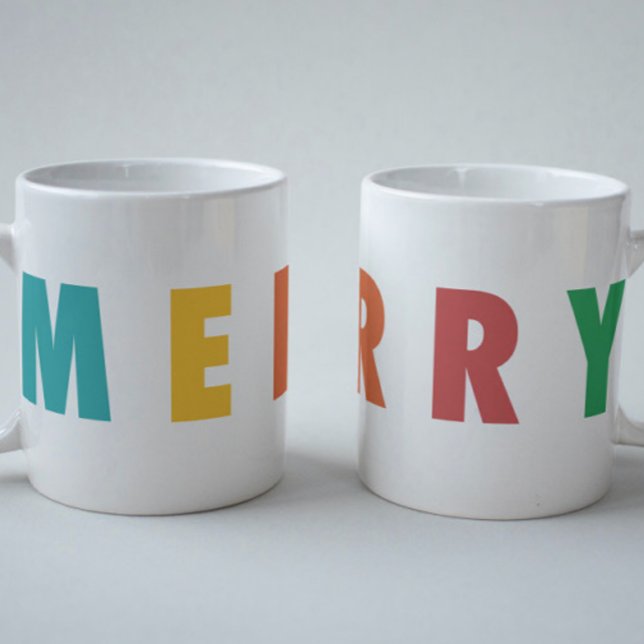 MUG JOIEUX AMOUR JOIE | NOËL COLORÉ (Créateur téléchargé)