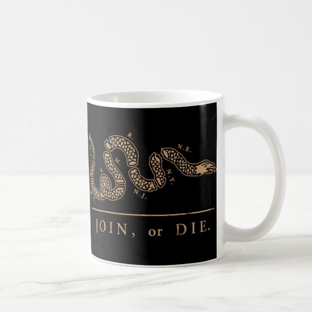 Mug Joignez ou mourez - libertaire (Droite)