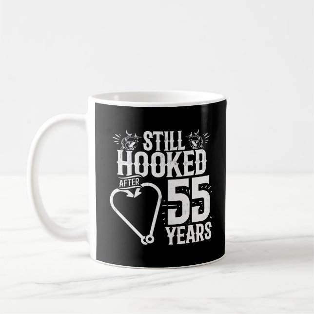 Mug Joli 55e Anniversaire de Mariage pour les Couples  (Gauche)