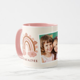 Mug Joli Arc-en-ciel en Terre Cuite Groovy Fête des Mè