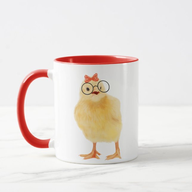 Mug Joli Bébé Chick avec lunettes (Gauche)