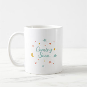 Mug Joli Bientôt avec lune, étoiles, coeurs, nuage