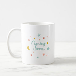 Mug Joli Bientôt avec lune, étoiles, coeurs, nuage