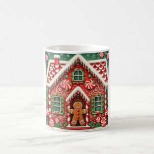 Mug Joli bonhomme et maison en pain d'épice fantaisist
