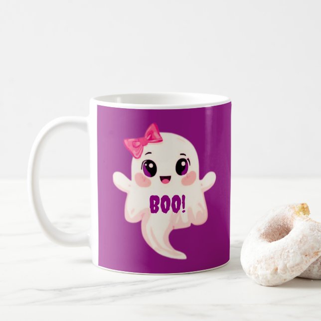 Mug Joli Boo de fille ! Fantôme (Avec donut)
