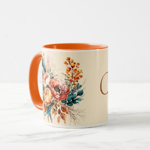 Mug Joli bouquet de chute boho personnalisé