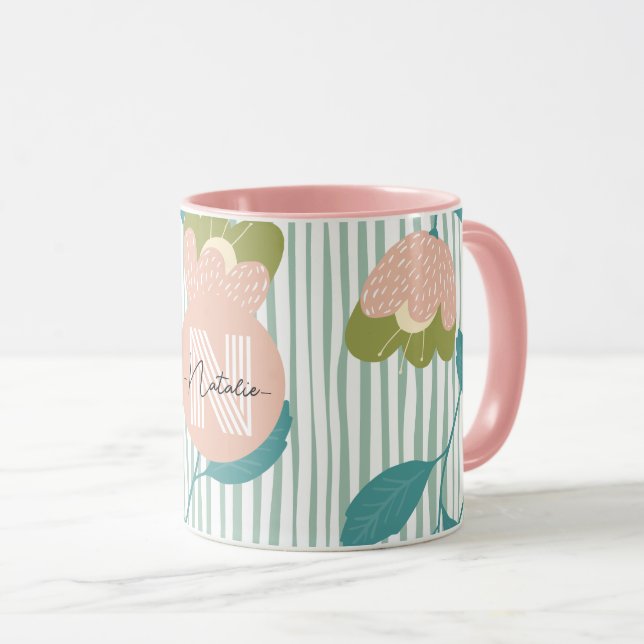 Mug Joli cadeau d'anniversaire motif Pastel Pink (Devant droit)