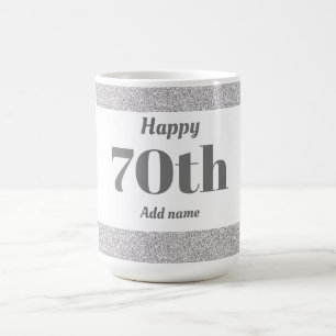 Mug Joli cadeau d'anniversaire personnalisé 70e