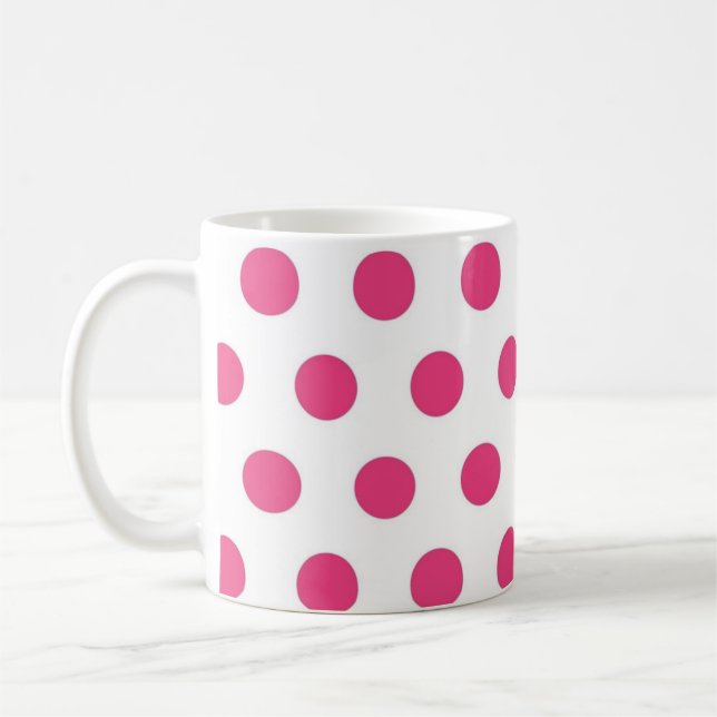 Mug Joli café Motif rose Pois (Gauche)