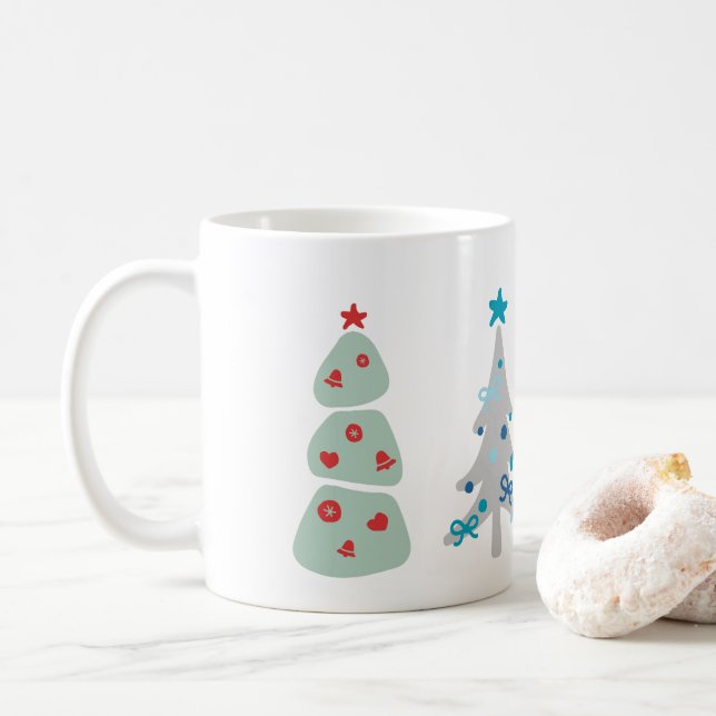 Mug Joli caniche de Noël (Avec donut)
