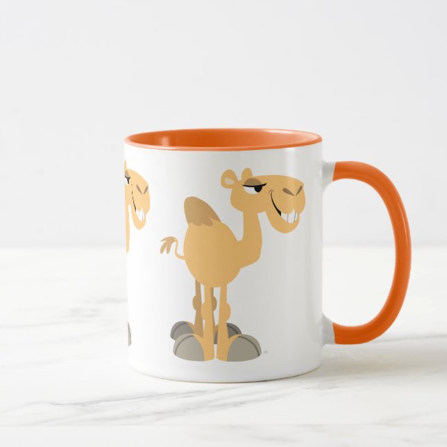 Mug Joli chameau de dessin souriant (Droite)