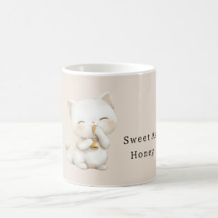 Mug Joli Chat Blanc Doux Comme Du Miel