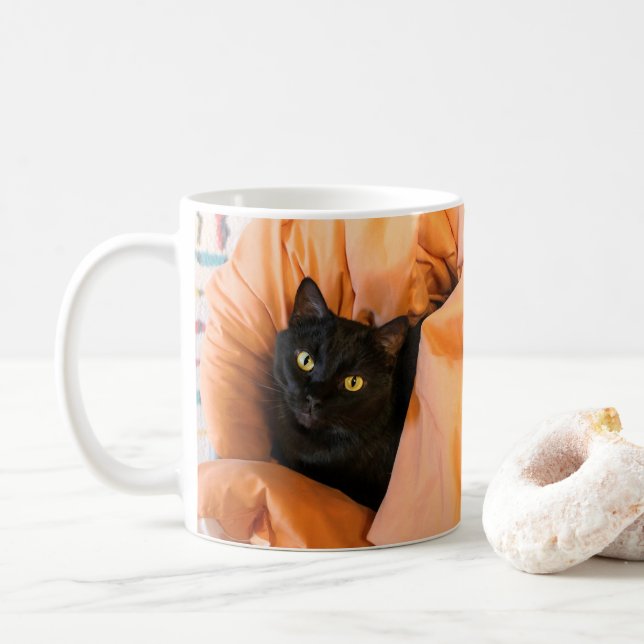 Mug Joli chat noir (Avec donut)