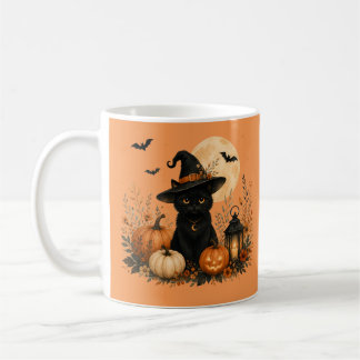 Mug Joli Chat Noir Citrouille Halloween