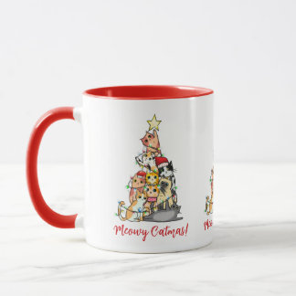 Mug Joli Chatmas des Chats Mignons Arbre de Noël