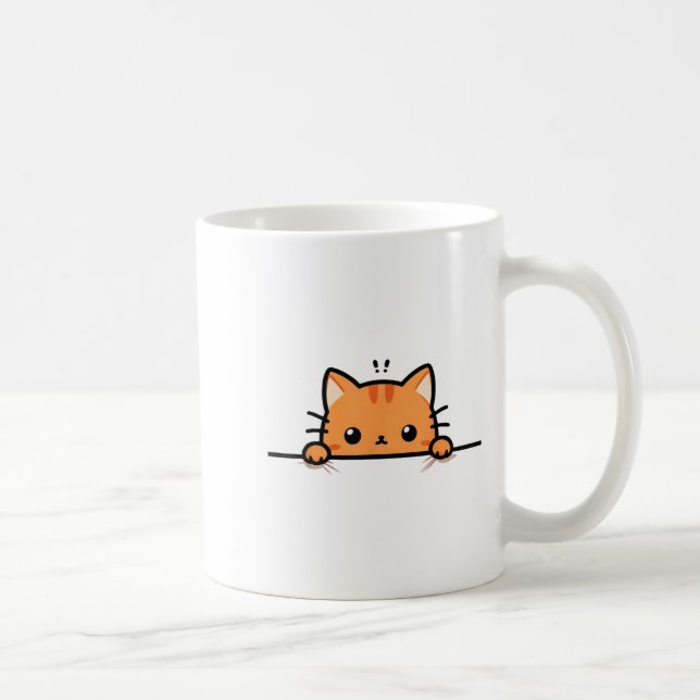 Mug Joli chaton orange qui vous regarde Ginger C (Droite)