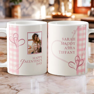 Mug Joli Chic Rose Élégant Meilleures Amies de la Sain