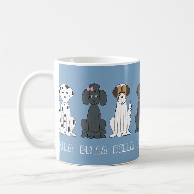 Mug Joli chien animal de compagnie Whimsical Moderne S (Gauche)