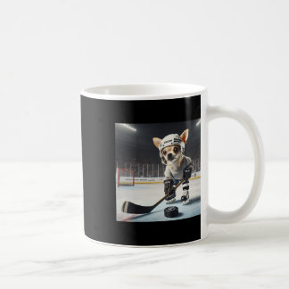 Mug Joli Chihuahua sur glace pour le hockey et fan de