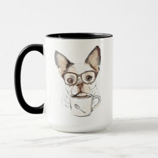 Mug Joli chiot buvant du café