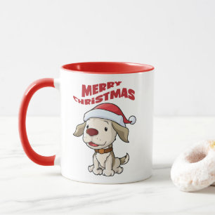 Mug Joli chiot Joyeux Noël