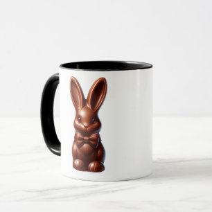 Mug Joli Chocolat Bow Cravate Lapin de Pâques Bonbons