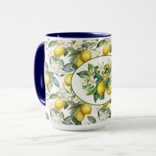 Mug Joli citron Arbre aquarelle Art