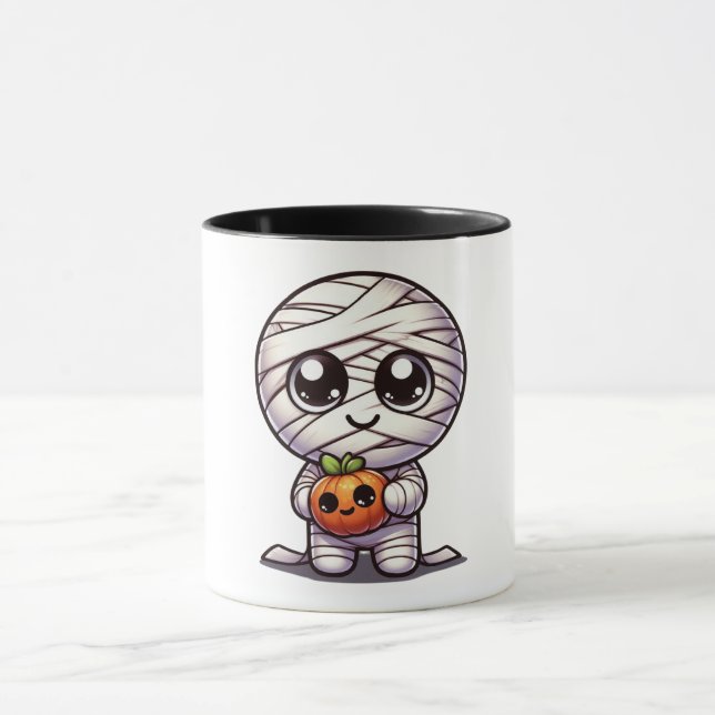 Mug Joli citrouille/momie d'Halloween  (Centre)