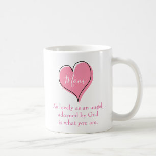 Mug Joli coeur rose pour maman