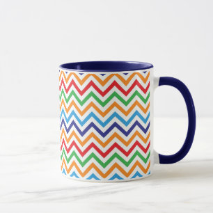 Mug Joli coloré Zig Zag Chevron Stripes