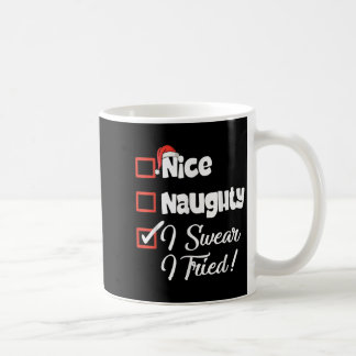 Mug Joli Coquin Je Jure Que J'ai Essayé Noël Drôle 