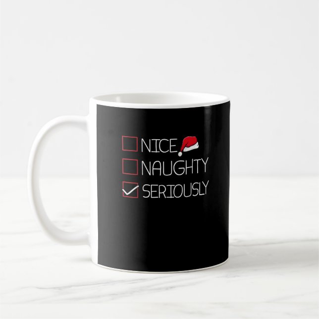 Mug Joli Coquin Sérieusement Noël Style Moderne (Gauche)