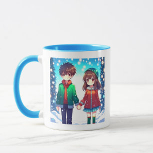 Mug Joli Couple d'Anime Notre Premier Noël