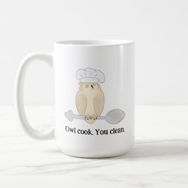 Mug Joli cuisinier hibou (Gauche)