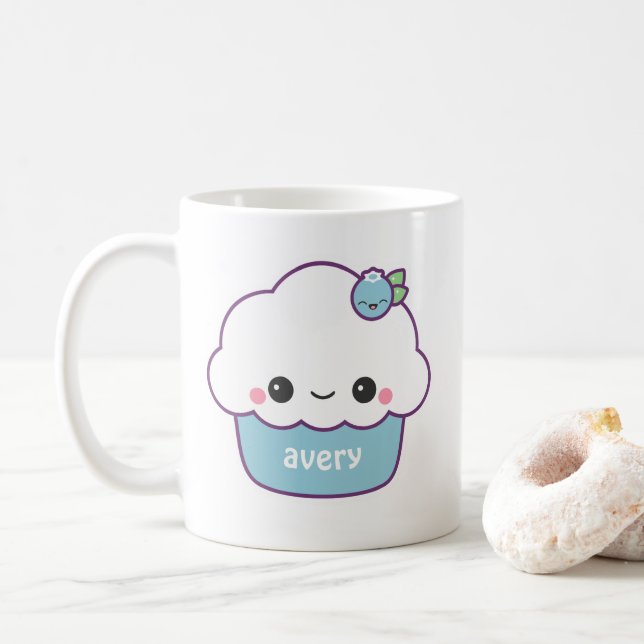 Mug Joli Cupcake à la Myrtille (Avec donut)