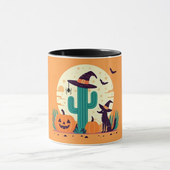 Mug Joli désert/cactus d'Halloween du sud-ouest (Centre)