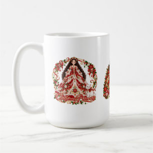 Mug Joli design de princesse de Noël !