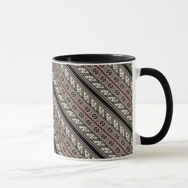 Mug Joli design motif ukrainien décoratif (Droite)