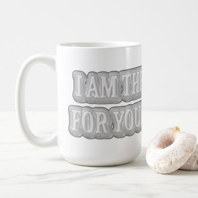 Mug Joli dessin à propos de "I AM THE SOLUTION" Achete (Avec donut)