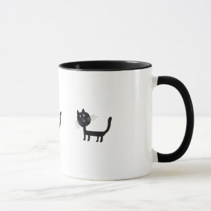 Mug Joli dessin de chat noir