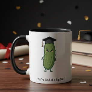 Mug Joli diplômé gros cornichon pun sur le concombre D