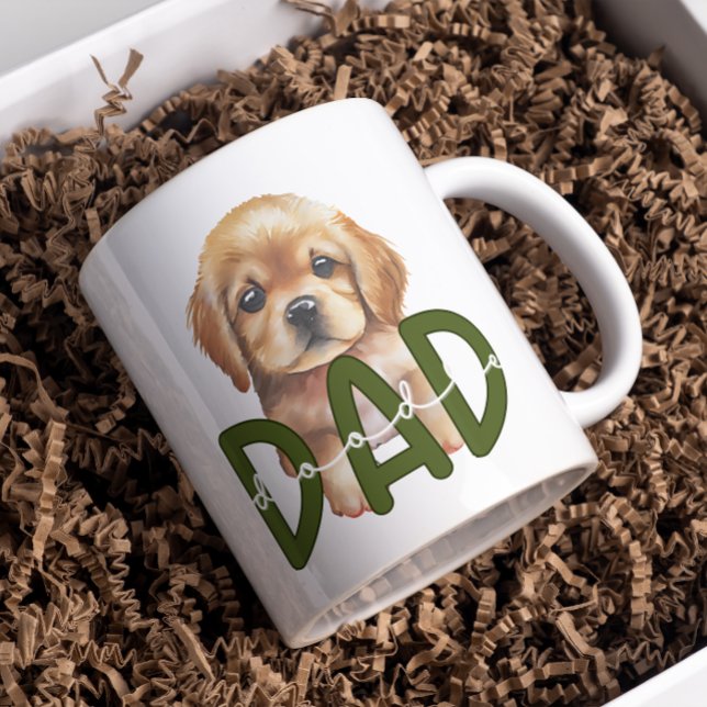 Mug Joli Doodle Papa : Aquarelle Amoureux des chiens V (Créateur téléchargé)