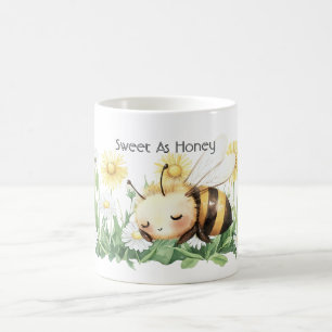 Mug Joli Doux Abeille Dormante Marguerite Jardin