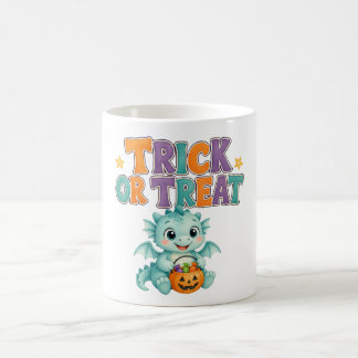 Mug Joli Dragon Sarcelle et Citrouille Halloween