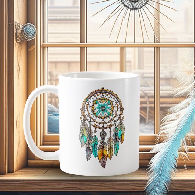 Mug Joli Dreamcatcher Turquoise et Brown (Créateur téléchargé)